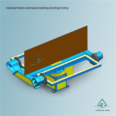 Triosni rotacijski preklopni pozicioner z dvema postajama